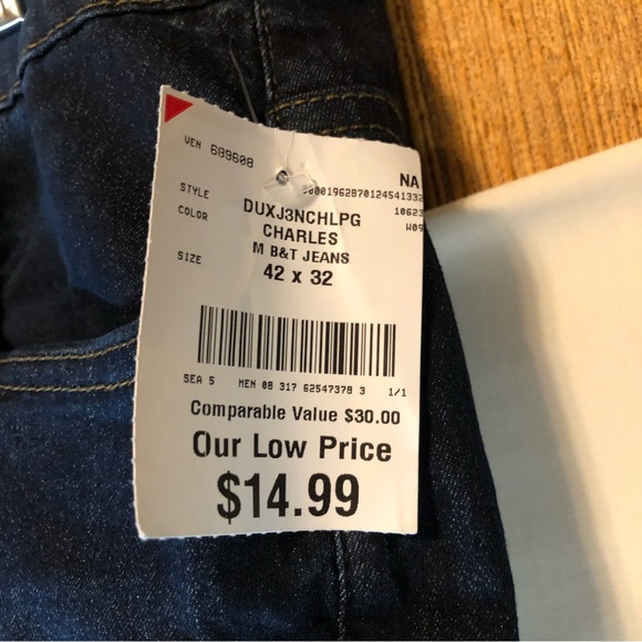 Paper Denim Cloth NWT men’s blue jeans 42/32 - Picture 4 of 4